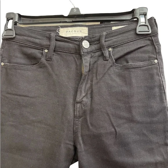 PacSun High-Rise Ankle Jegging Black size 23 (small) - Picture 3 of 12
